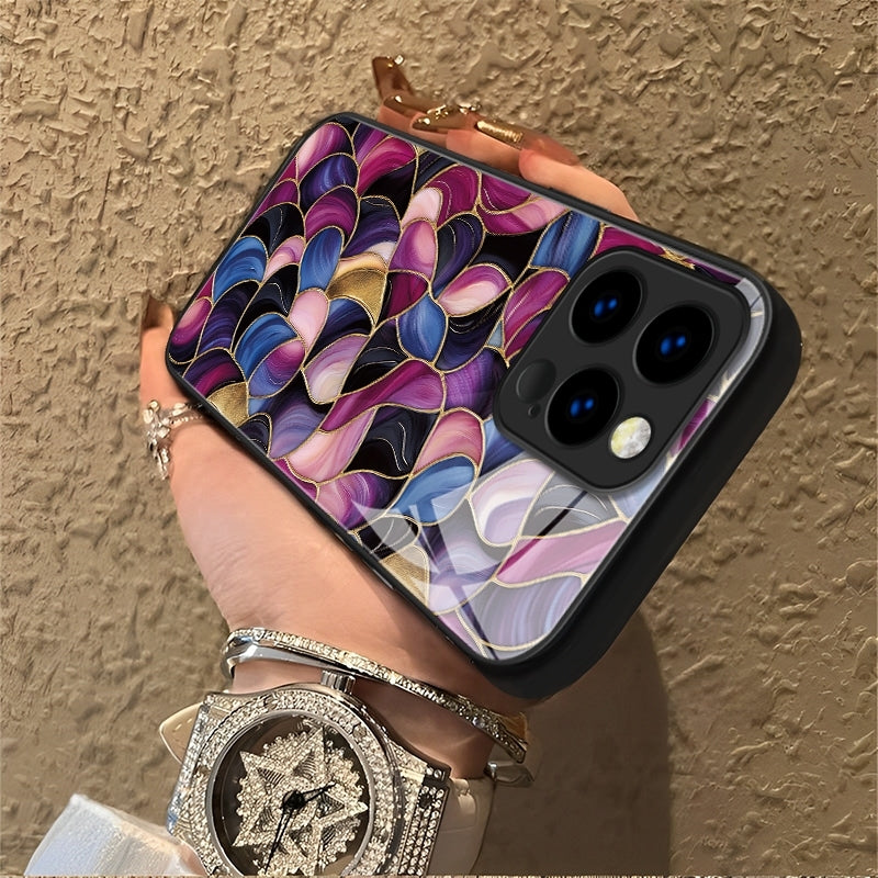 "Mosaic Reverie" Blossom Dust iPhone Case – Glossy Finish