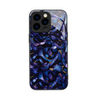 "Mosaic Reverie" Blue Velvet Tide iPhone Case – Glossy Finish