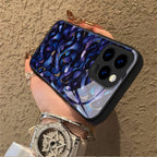 "Mosaic Reverie" Blue Velvet Tide iPhone Case – Glossy Finish
