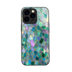 "Mosaic Reverie" Forest Gemstone iPhone Case – Glossy Finish