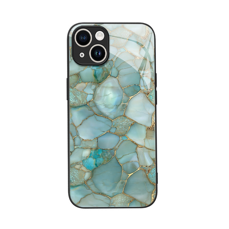 "Mosaic Reverie" Frozen Opal iPhone Case – Glossy Finish