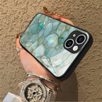 "Mosaic Reverie" Frozen Opal iPhone Case – Glossy Finish