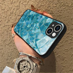 "Mosaic Reverie" Glacier Glass iPhone Case – Glossy Finish