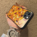 "Mosaic Reverie" Harvest Gold iPhone Case – Glossy Finish