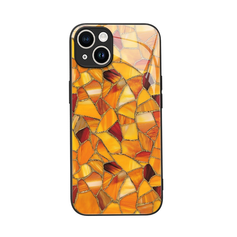 Harvest Gold Mosaic iPhone Case – Artistic Protective Cover