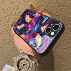"Mosaic Reverie" Magic Swirl iPhone Case – Glossy Finish