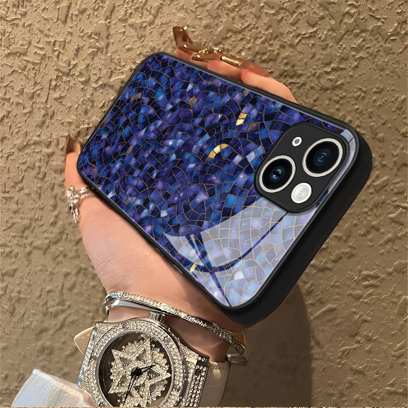 "Mosaic Reverie" Nightfall Prism iPhone Case – Glossy Finish