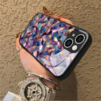 "Mosaic Reverie" Rosy Frost iPhone Case – Glossy Finish