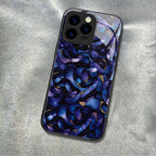 "Mosaic Reverie" Blue Velvet Tide iPhone Case – Glossy Finish