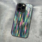 "Mosaic Reverie" Blurred Aurora iPhone Case – Glossy Finish
