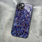 "Mosaic Reverie" Comics Sapphire iPhone Case – Glossy Finish