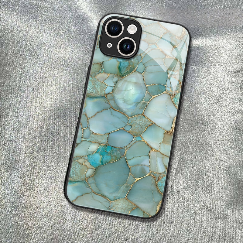 "Mosaic Reverie" Frozen Opal iPhone Case – Glossy Finish