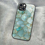 "Mosaic Reverie" Frozen Opal iPhone Case – Glossy Finish