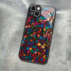 "Mosaic Reverie" Ink Galaxy iPhone Case – Glossy Finish