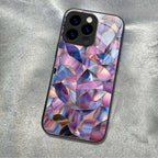 "Mosaic Reverie" Lavender Night iPhone Case – Glossy Finish