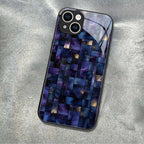"Mosaic Reverie" Midnight Labyrinth iPhone Case – Glossy Finish