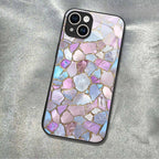 "Mosaic Reverie" Moonstone Shards iPhone Case – Glossy Finish