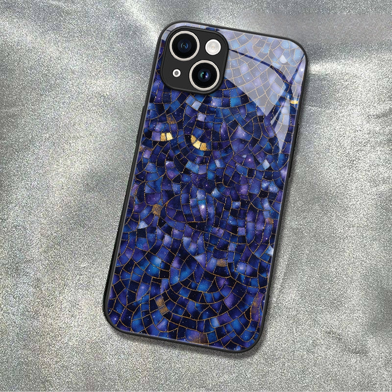 "Mosaic Reverie" Nightfall Prism iPhone Case – Glossy Finish