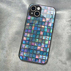 "Mosaic Reverie" Opal Tiles iPhone Case – Glossy Finish