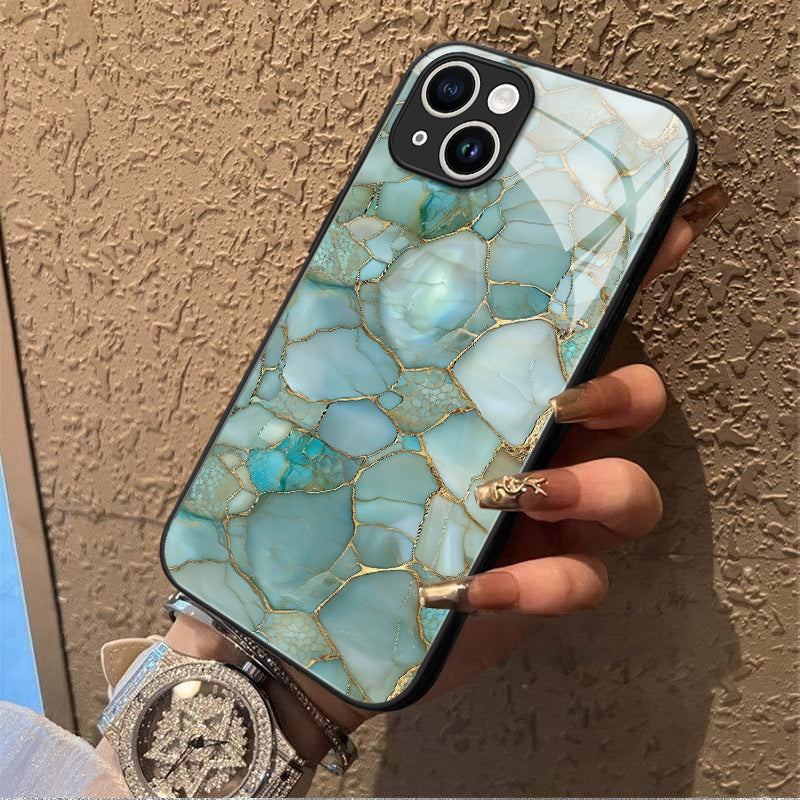 "Mosaic Reverie" Frozen Opal iPhone Case – Glossy Finish