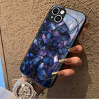 "Mosaic Reverie" Ocean Abyss iPhone Case – Glossy Finish