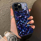 "Mosaic Reverie" Blue Velvet Tide iPhone Case – Glossy Finish