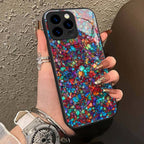 "Mosaic Reverie" Confetti Dream iPhone Case – Glossy Finish