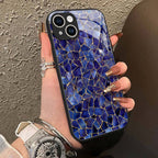 "Mosaic Reverie" Comics Sapphire iPhone Case – Glossy Finish