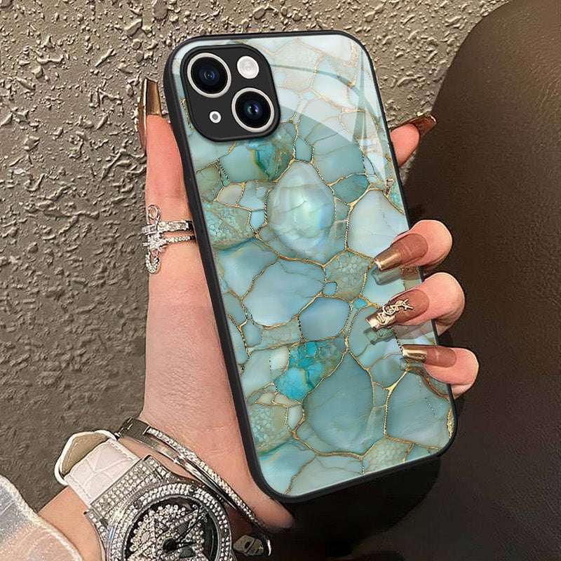 "Mosaic Reverie" Frozen Opal iPhone Case – Glossy Finish