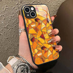 "Mosaic Reverie" Harvest Gold iPhone Case – Glossy Finish