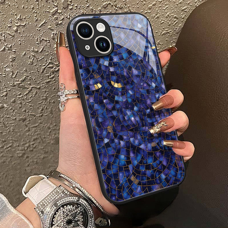 "Mosaic Reverie" Nightfall Prism iPhone Case – Glossy Finish