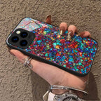 "Mosaic Reverie" Confetti Dream iPhone Case – Glossy Finish