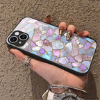 "Mosaic Reverie" Moonstone Shards iPhone Case – Glossy Finish