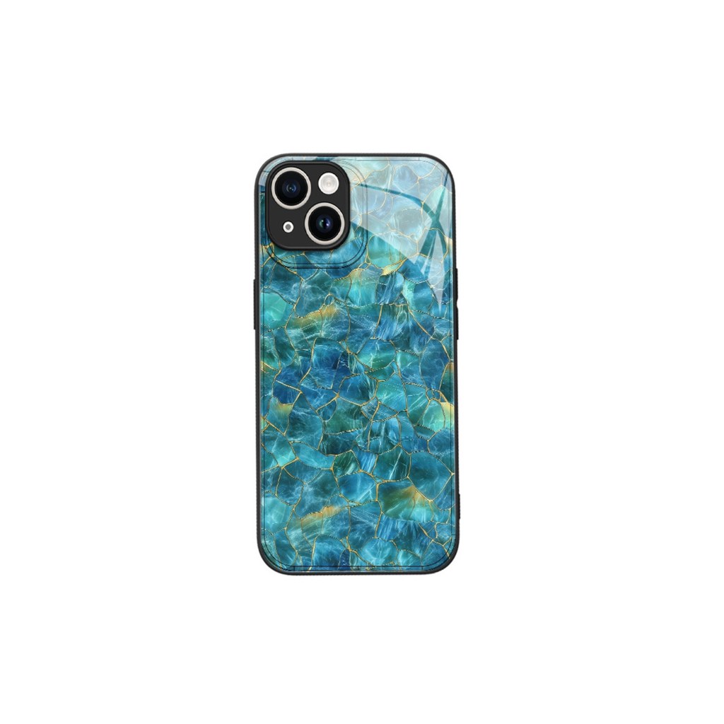 Glossy Glass-Texture iPhone Case – Scratch-Resistant, Shock-Absorbing TPU Bumper