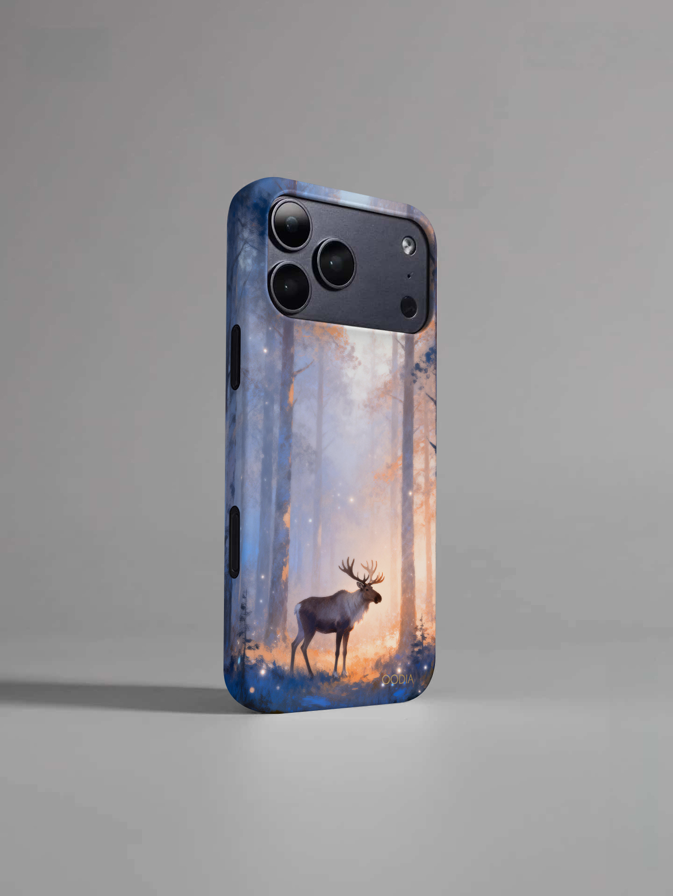 "Finnish Nature Tales" Arctic Reindeer Light iPhone Case