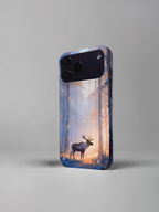"Finnish Nature Tales" Arctic Reindeer Light iPhone Case