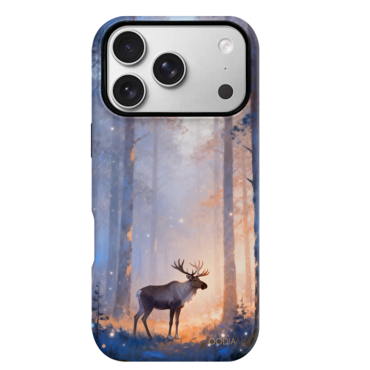 “Finnish Nature Tales” Arctic Reindeer Light  Phone Case for iPhone & Samsung, Full-Wrap Print