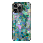 “Mosaic Reverie” Forest Gemstone iPhone Case – Glossy Finish