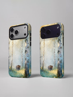 "Finnish Nature Tales" Golden Birch Bear iPhone Case