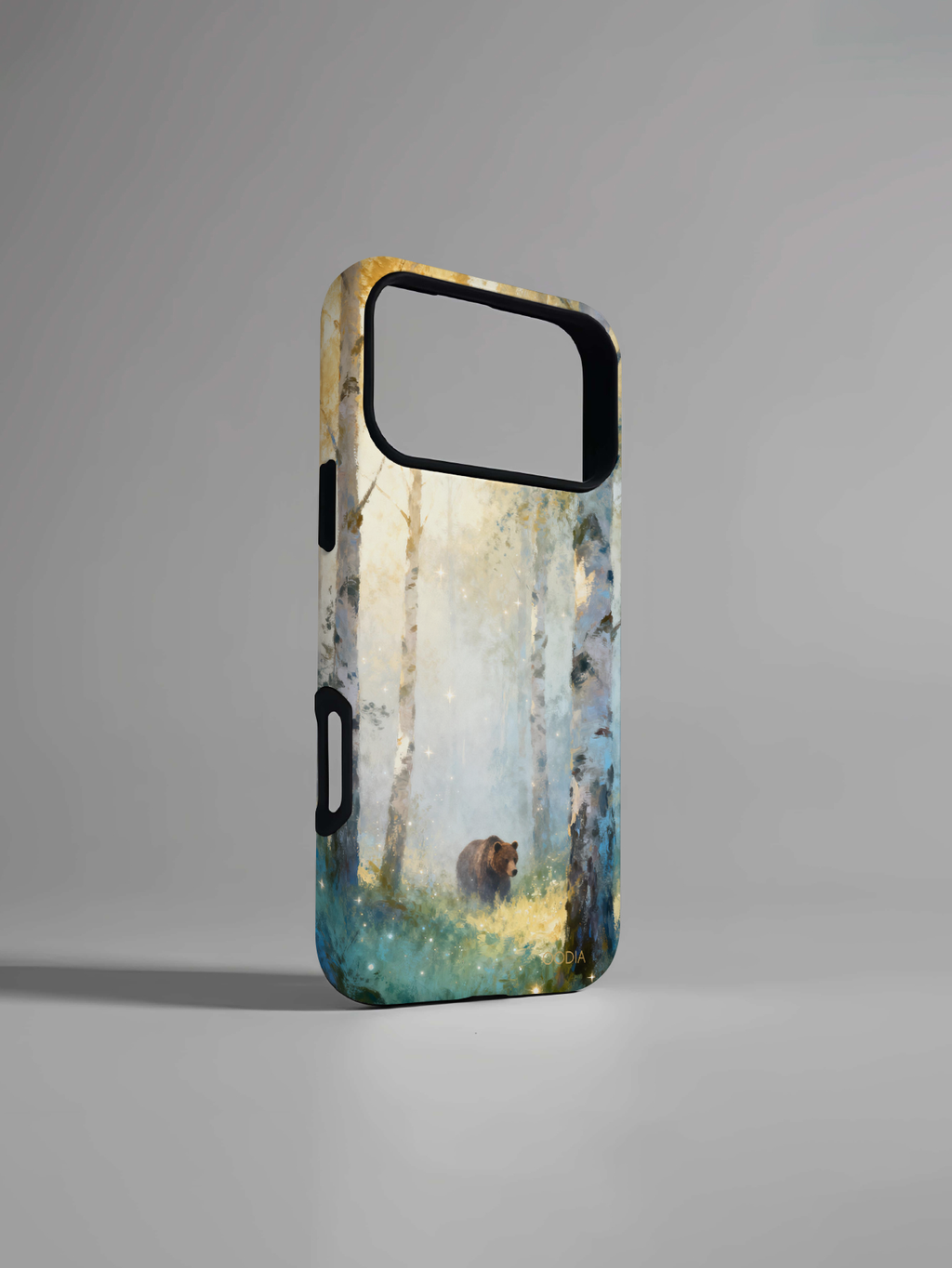 "Finnish Nature Tales" Golden Birch Bear iPhone Case