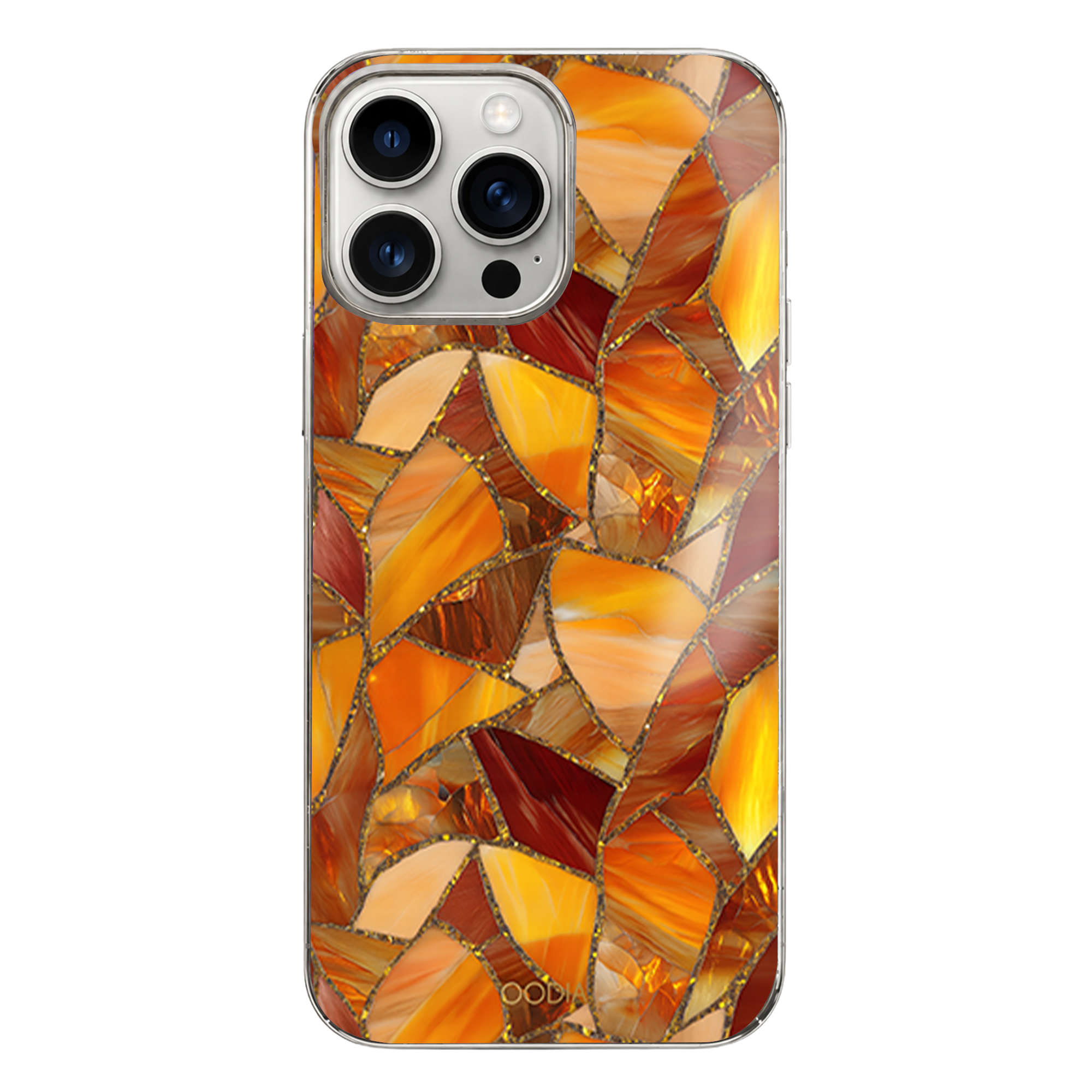 “Mosaic Reverie” Harvest Gold iPhone Case – Glossy Finish