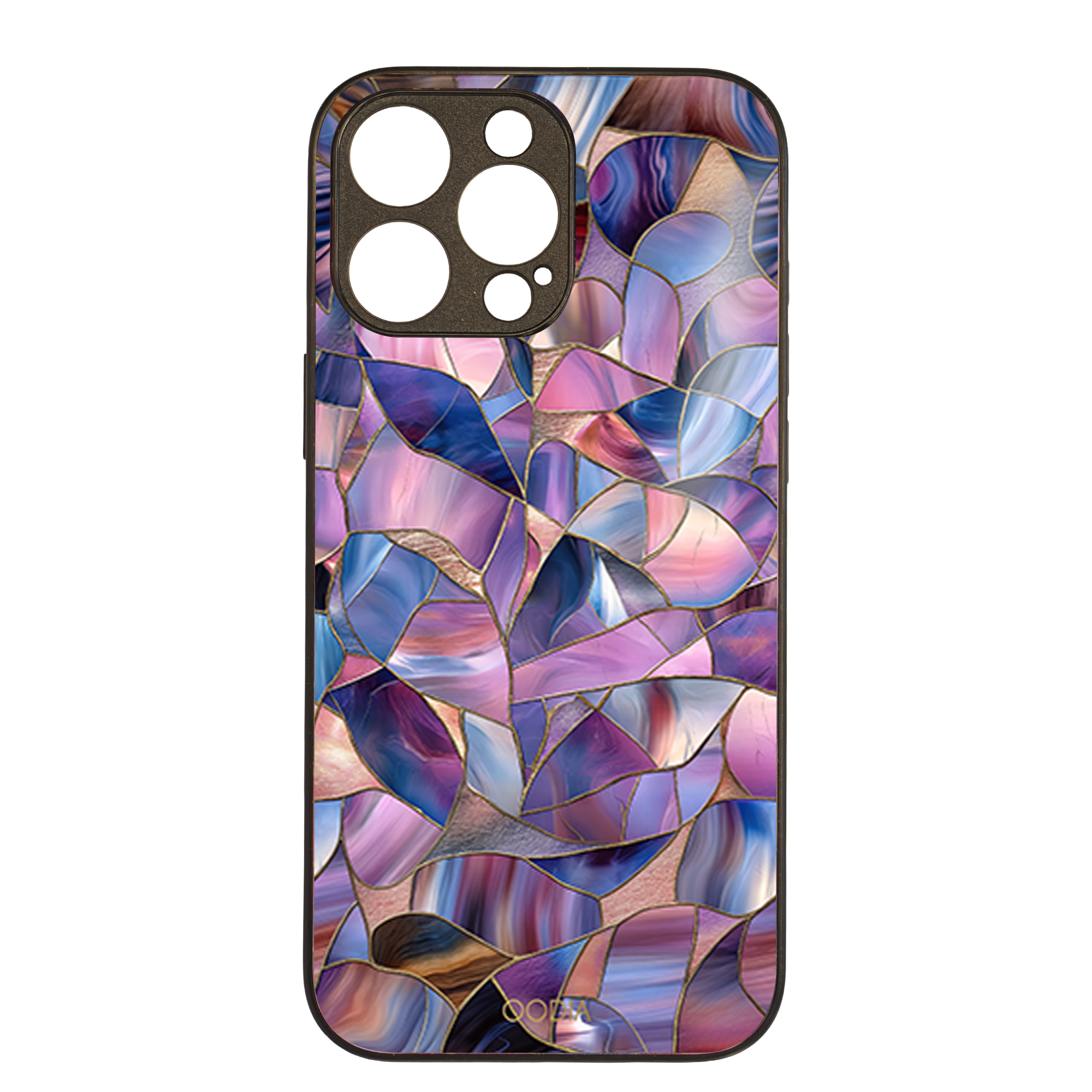 “Mosaic Reverie” Lavender Night iPhone Case – Glossy Finish