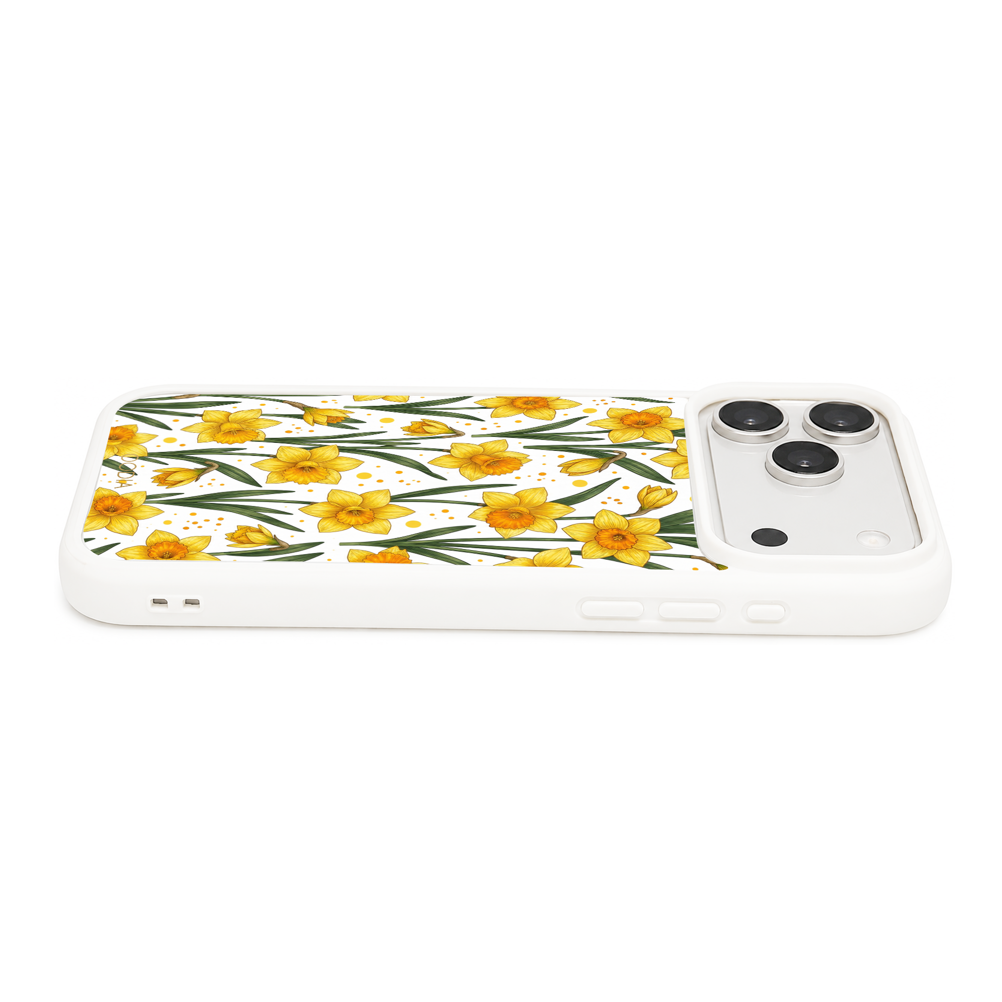 “Your Month in Bloom” March Golden Daffodil Phone Case for iPhone & Samsung, MagSafe Compatible