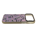 “Stripe & Spell Halloween” Pastel Bats & Starlight Phone Case for iPhone & Samsung & Xiaomi, MagSafe Compatible
