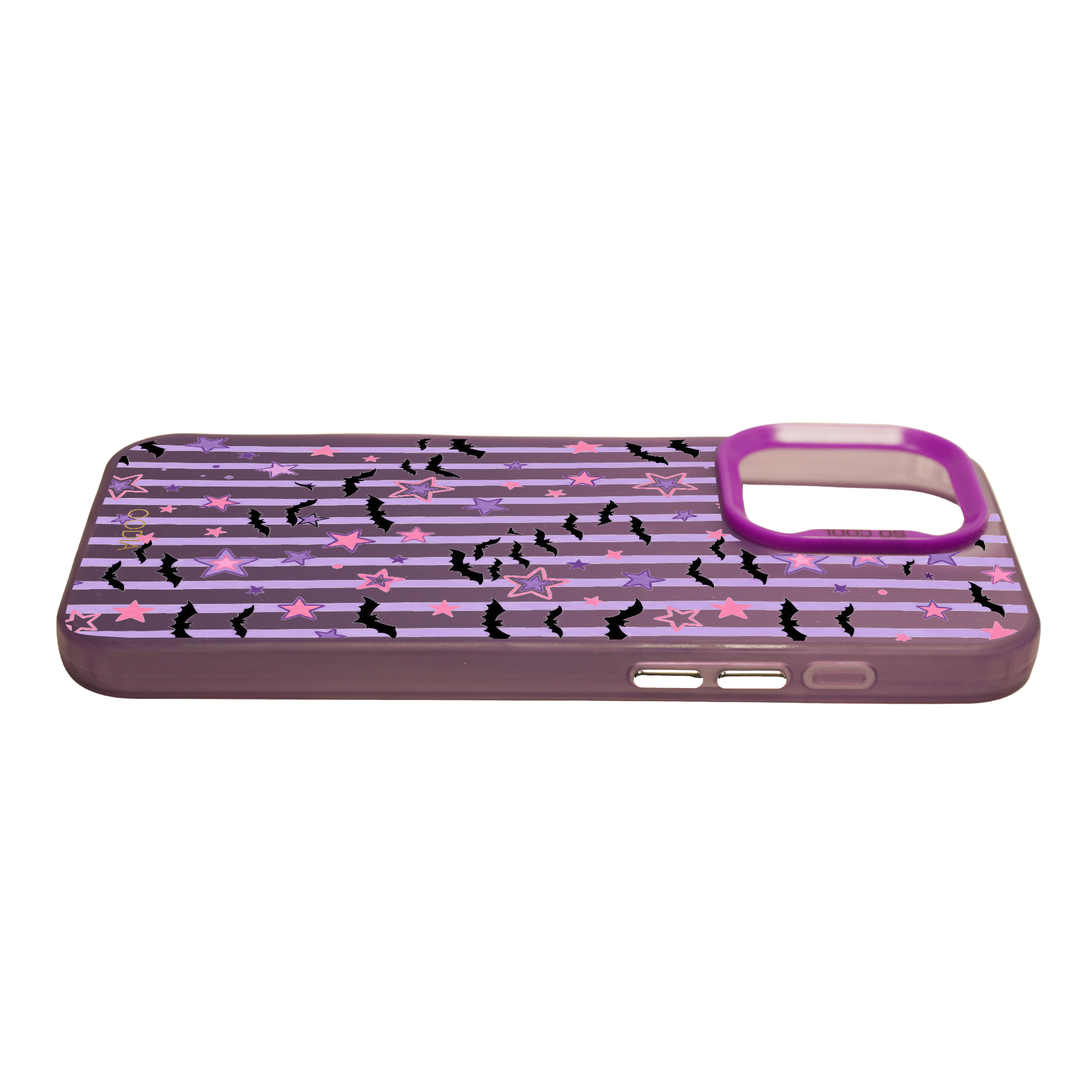 “Stripe & Spell Halloween” Purple Edition Phone Case for iPhone & Samsung