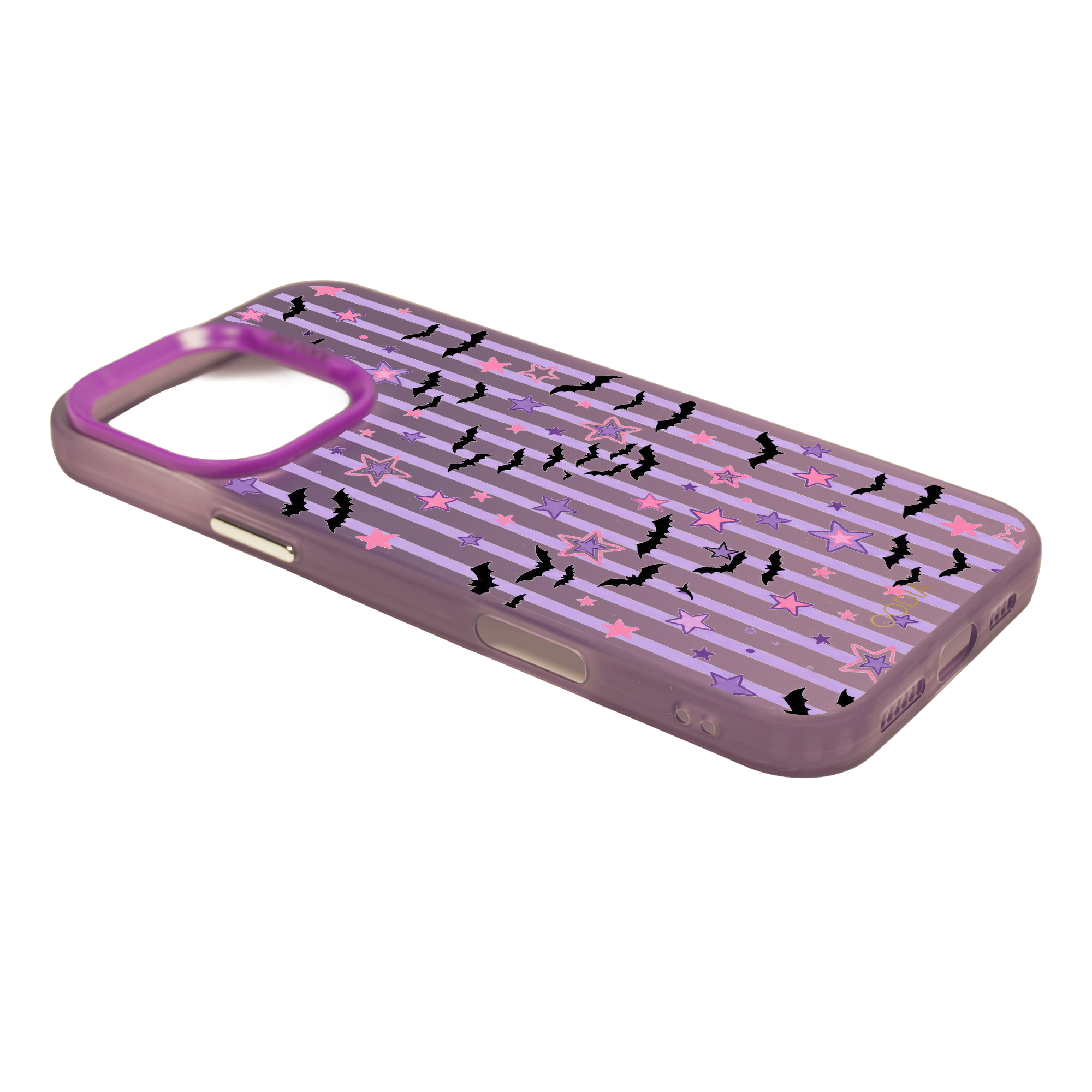 “Stripe & Spell Halloween” Purple Edition Phone Case for iPhone & Samsung