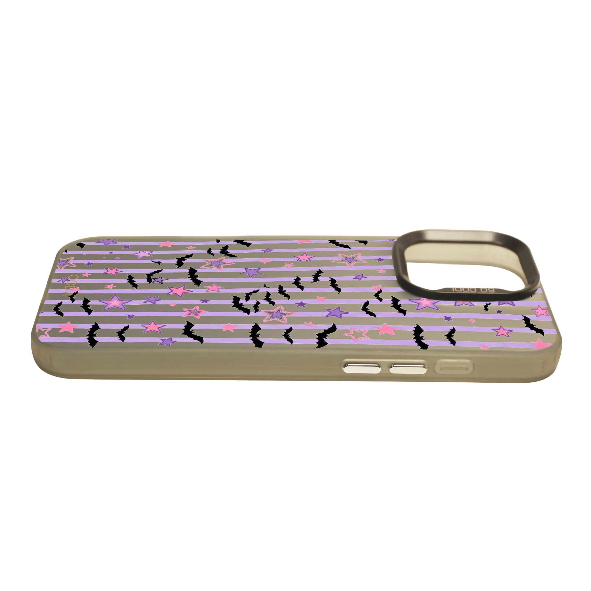 “Stripe & Spell Halloween” Pastel Bats & Starlight Phone Case for iPhone & Samsung & Xiaomi, MagSafe Compatible