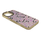 “Stripe & Spell Halloween” Pastel Bats & Starlight Phone Case for iPhone & Samsung & Xiaomi, MagSafe Compatible