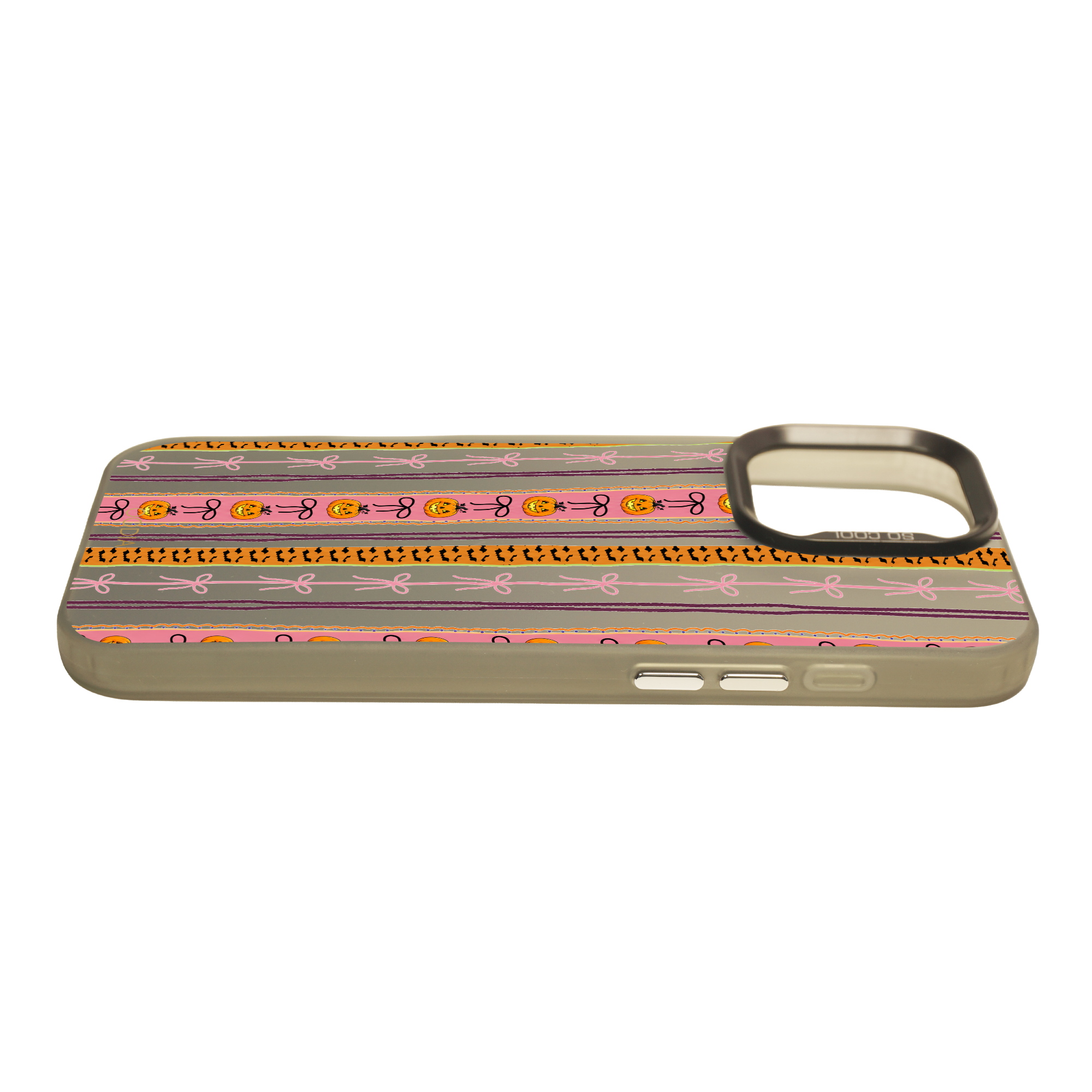 “Stripe & Spell Halloween” Pumpkin Ribbon Parade Phone Case for iPhone & Samsung & Xiaomi, MagSafe Compatible
