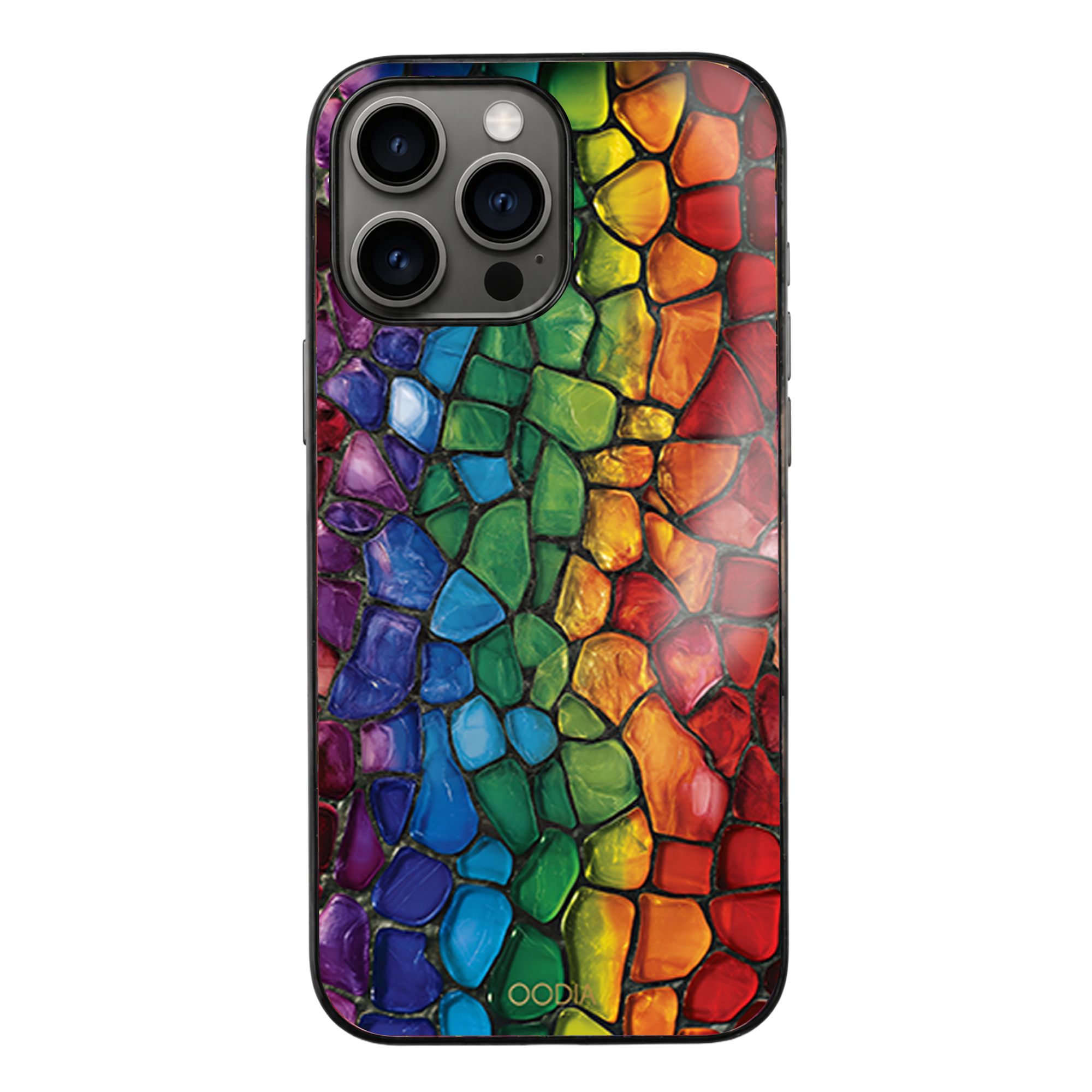 “Mosaic Reverie” Rainbow Pebbles Phone Case for iPhone & Samsung